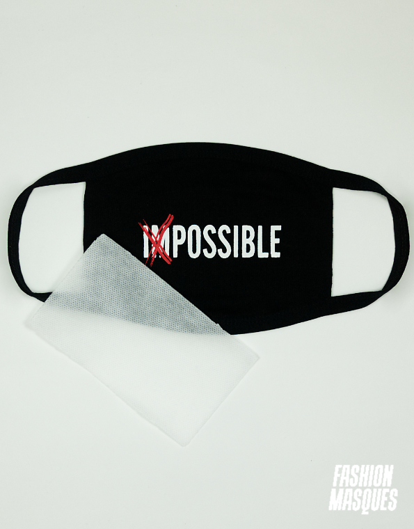 MASQUES MODÈLE IMPOSSIBLE - FASHION MASQUES - photo de face avec filtre
